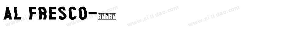 al fresco字体转换